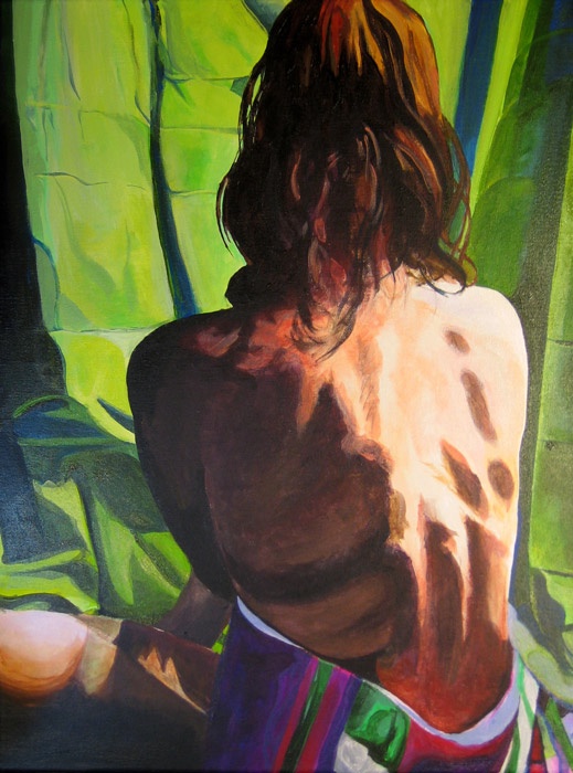 Turning Back - acrylic